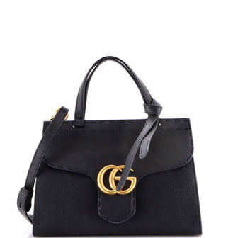 Gucci GG Marmont Top Handle Bag Leather Mini
