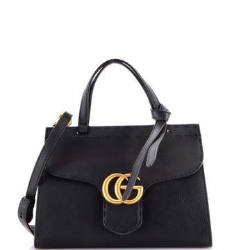Gucci GG Marmont Top Handle Bag Leather Mini