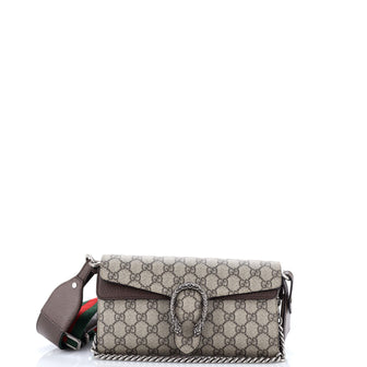 Gucci Dionysus East-West Flap Bag GG Coated Canvas Small