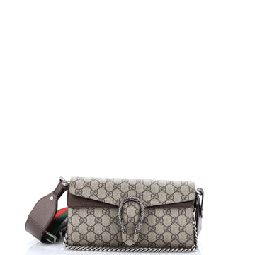 Gucci Dionysus East-West Flap Bag GG Coated Canvas Small