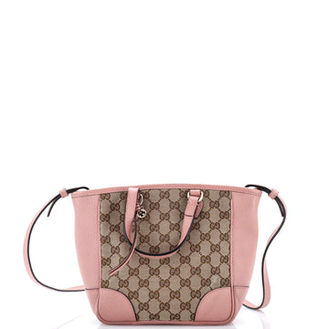 Gucci Bree Convertible Tote GG Canvas with Leather Small