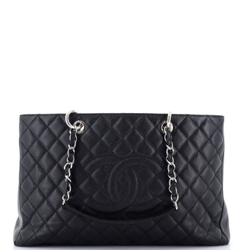 Chanel Grand Shopping Tote Quilted Caviar XL