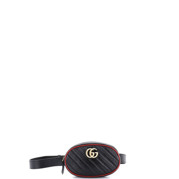 Gucci GG Marmont Belt Bag Diagonal Quilted Leather