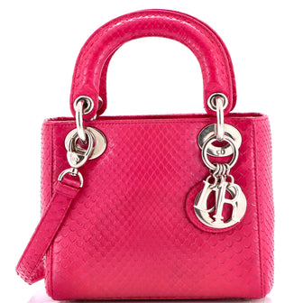 Christian Dior Lady Dior Bag Python Mini