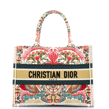 Christian Dior Book Tote Embroidered Canvas Medium