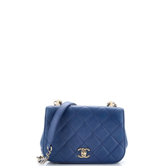 Chanel Carry Chic Flap Bag Quilted Lambskin Mini