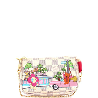 Louis Vuitton Pochette Accessoires Limited Edition Vivienne Xmas Damier Mini