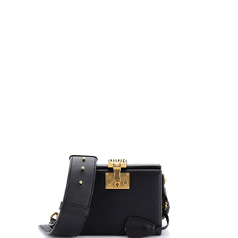 Christian Dior Dioraddict Lockbox Bag Leather Small