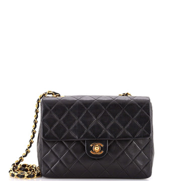Chanel Vintage Square Classic Flap Bag Quilted Lambskin Small