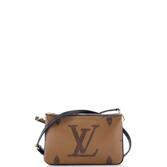 Louis Vuitton Double Zip Pochette Reverse Monogram Giant