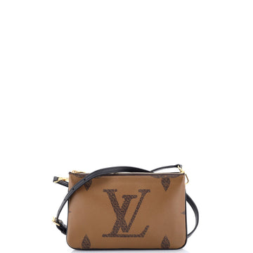 Louis Vuitton Double Zip Pochette Reverse Monogram Giant