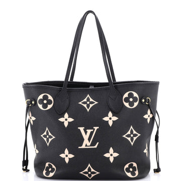 Louis Vuitton Neverfull NM Tote Bicolor Monogram Empreinte Giant MM