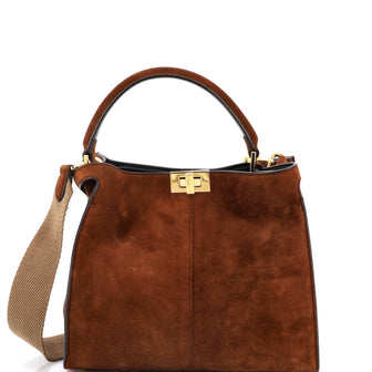 Fendi Peekaboo X-Lite Bag Suede Medium