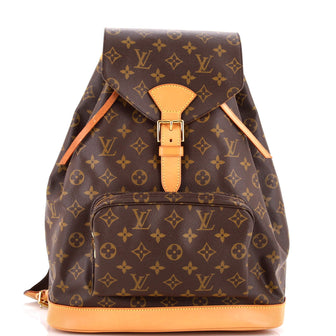 Louis Vuitton Vintage Montsouris Backpack Monogram Canvas GM