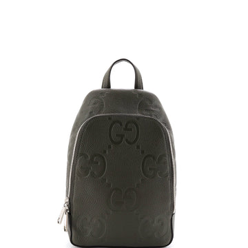 Gucci Sling Bag Jumbo GG Embossed Leather