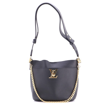 Louis Vuitton Lock and Walk Bucket Bag Leather