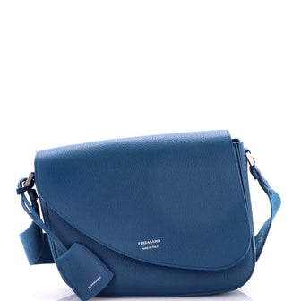 Salvatore Ferragamo Fiamma Messenger Bag Leather Small