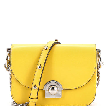 Prada Arcade Chain Flap Bag Glace Calf
