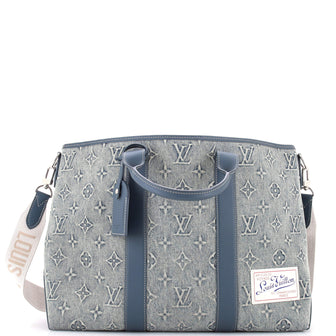 Louis Vuitton Weekend Tote NM Monogram Washed Denim
