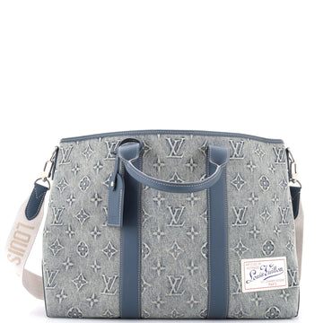 Louis Vuitton Weekend Tote NM Monogram Washed Denim