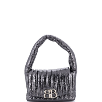 Balenciaga Monaco Sling Bag Padded Quilted Leather Small
