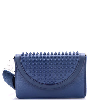 Christian Louboutin Explorafunk Wallet On Chain Spiked Leather