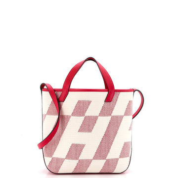 Hermes Cabas H en Biais Tote Canvas with Leather 27
