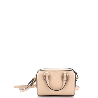 Gucci Convertible Top Handle Bag Jumbo GG Embossed Leather Mini