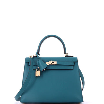 Hermes Kelly Handbag Verso Madame with Gold Hardware 25