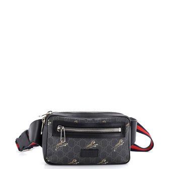 Gucci Soft Zip Belt Bag Printed GG Coated Canvas Small
