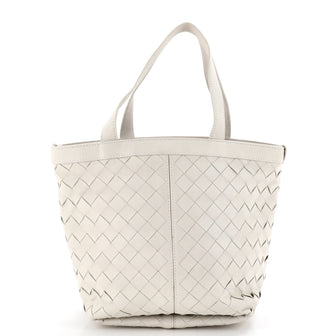 Bottega Veneta Flip Flap Tote Intrecciato Leather Small