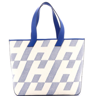 Hermes Cabas H en Biais Tote Canvas with Leather 40