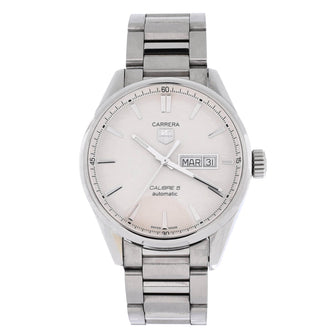 Tag Heuer Carrera Calibre 5 Day-Date Automatic Watch Stainless Steel 41