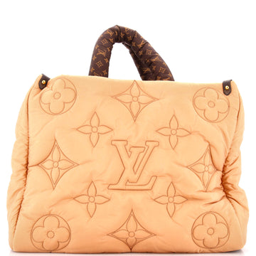 Louis Vuitton Pillow OnTheGo Tote Monogram Quilted Econyl Nylon GM