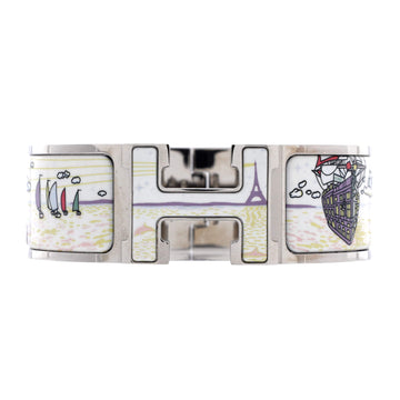 Hermes Clic Clac H Bracelet Printed Enamel Wide