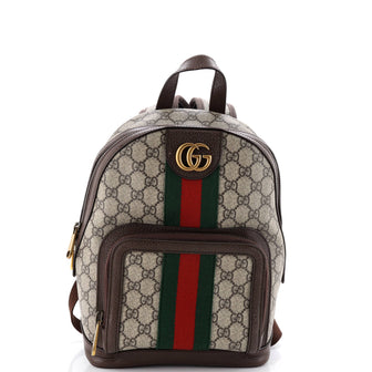 Gucci Ophidia Backpack GG Coated Canvas and Leather Small