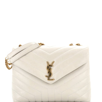 Saint Laurent Loulou Shoulder Bag Matelasse Chevron Leather Medium