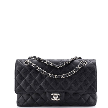 Chanel Classic Double Flap Bag Quilted Caviar Medium