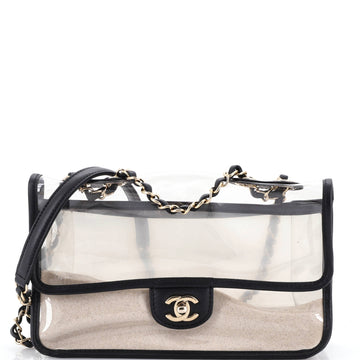 Chanel Sand By The Sea Flap Bag PVC with Lambskin Medium