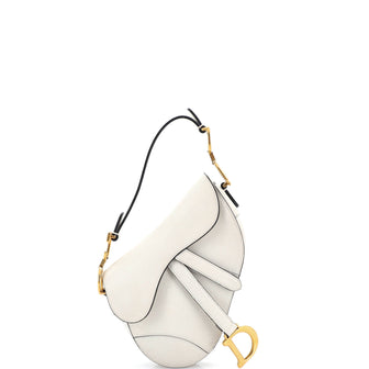 Christian Dior Saddle Handbag Leather Mini