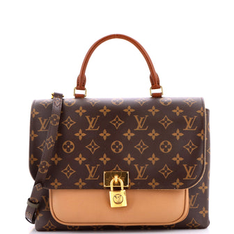Louis Vuitton Marignan Handbag Monogram Canvas with Leather