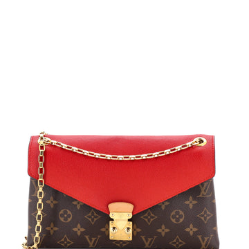 Louis Vuitton Pallas Chain Shoulder Bag Monogram Canvas and Calfskin