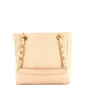 Chanel Petite Shopping Tote Quilted Caviar