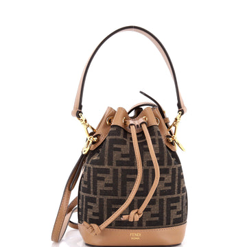 Fendi Mon Tresor Bucket Bag Zucca Canvas Mini