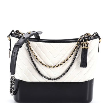 Chanel Gabrielle Hobo Chevron Aged Calfskin Medium