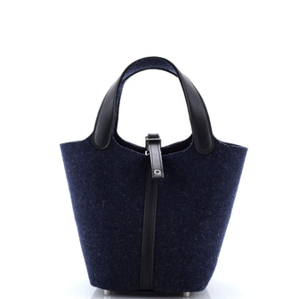 Hermes Picotin Lock Bag Felt with Leather PM