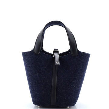 Hermes Picotin Lock Bag Felt with Leather PM