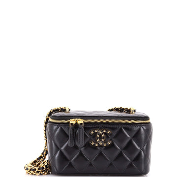 Chanel Mini CC Vanity Case with Chain Quilted Lambskin