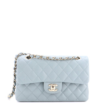 Chanel Classic Double Flap Bag Quilted Caviar Small