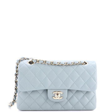 Chanel Classic Double Flap Bag Quilted Caviar Small